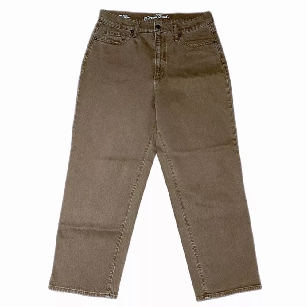 Universal Thread Vintage Straight Jeans Women’s 12/31R Fits 32x26 Copper Brown
